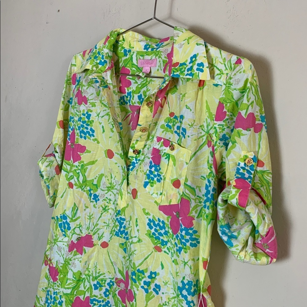 Lilly Pulitzer floral print shift dress Size Small - Picture 3 of 9